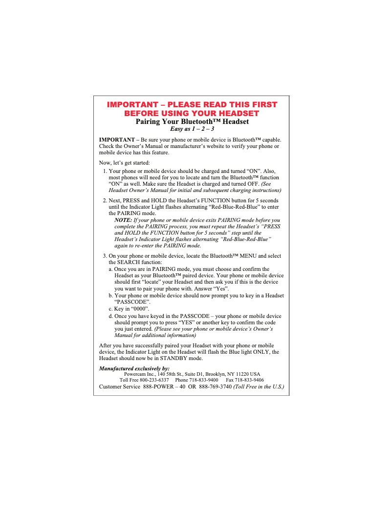 Imagen de la primera página del manual del dispositivo BF-401