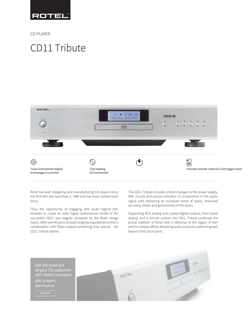 Imagen de la primera página del manual del dispositivo CD11