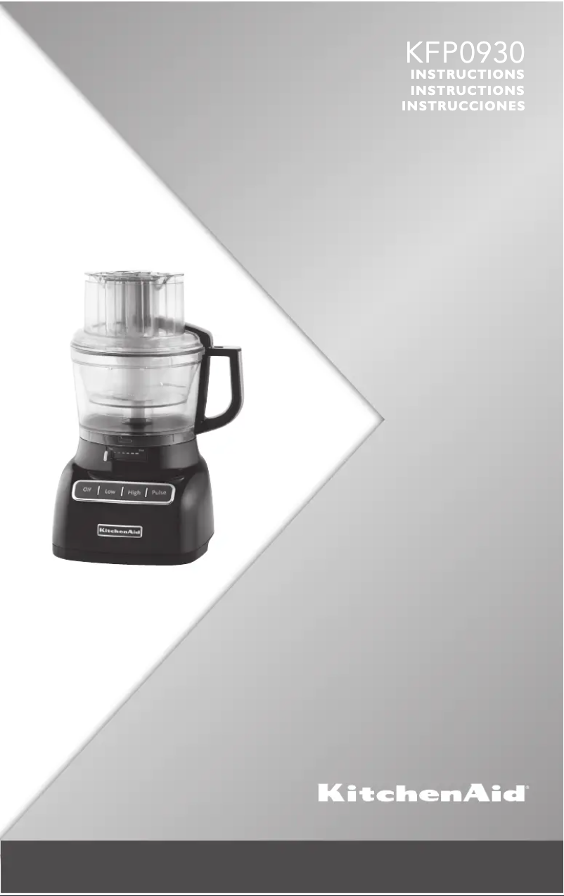 Página nº 1 - Manual de usuario KitchenAid KFP0930