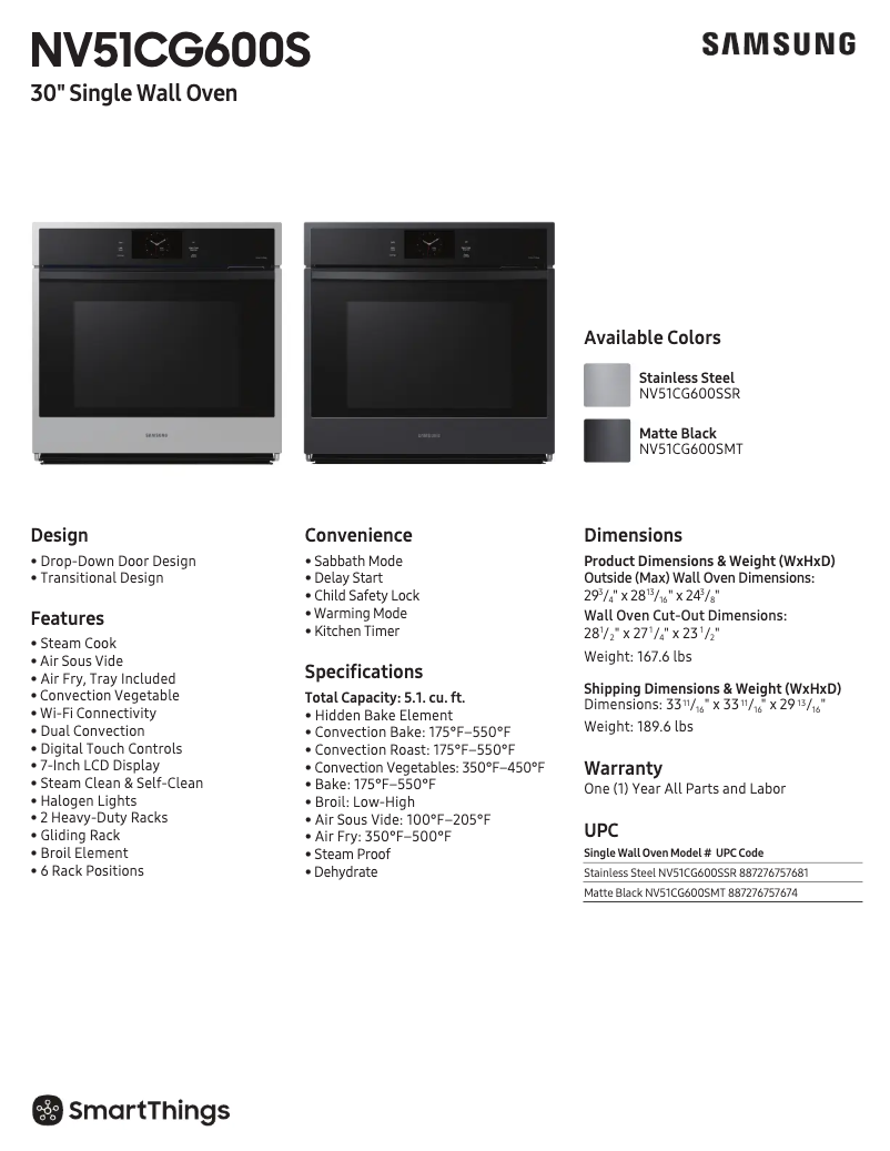 Página 1 del manual Ficha técnica Samsung NV51CG600SSR