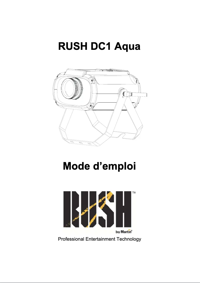 Página 1 del manual Manual de usuario Martin RUSH DC 1 Aqua