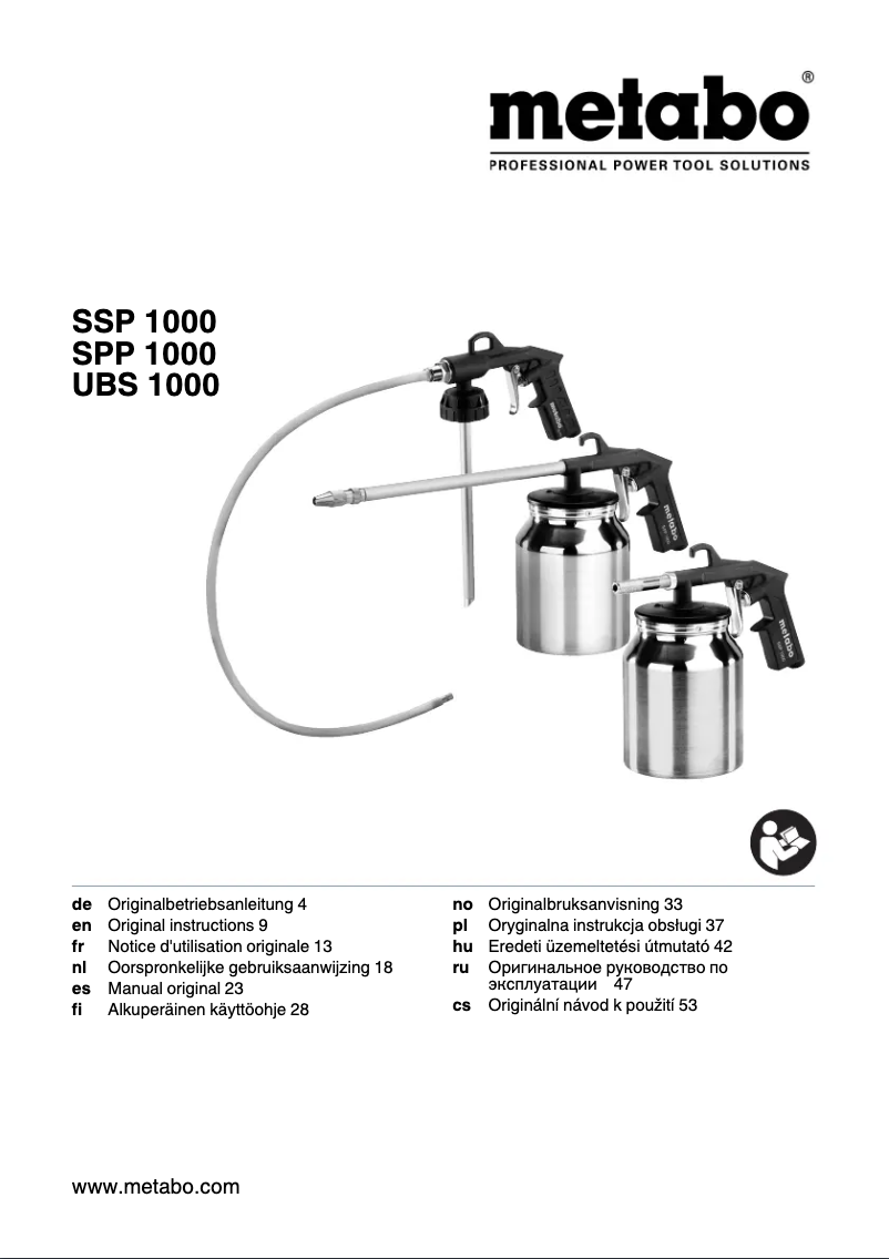 Imagen de la primera página del manual del dispositivo UBS 1000