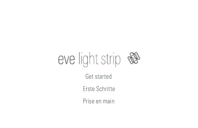 Página 1 del manual Manual de usuario EVE Light Strip