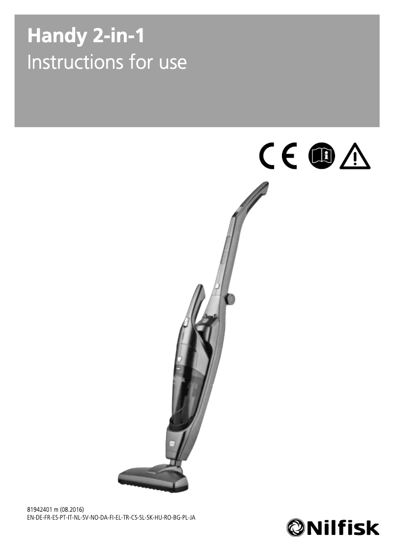 Página nº 1 - Manual de usuario Nilfisk Handy 2-in-1