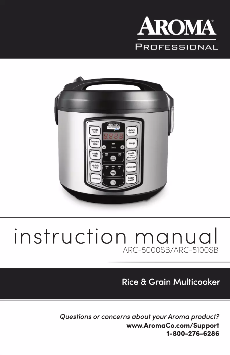 Página 1 del manual Manual de usuario Aroma ARC-5000SB