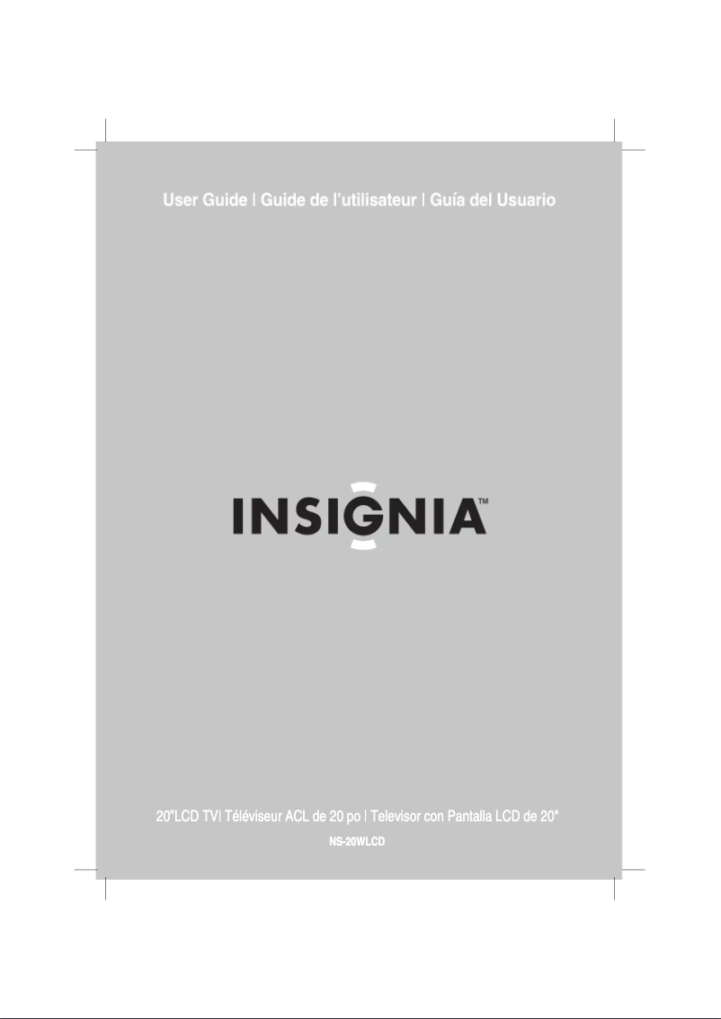 Imagen de la primera página del manual del dispositivo NS-20WLCD