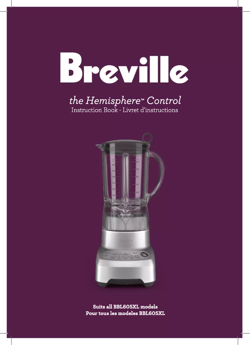 Página 1 del manual Manual de usuario Breville the Hemisphere Control BBL605XL