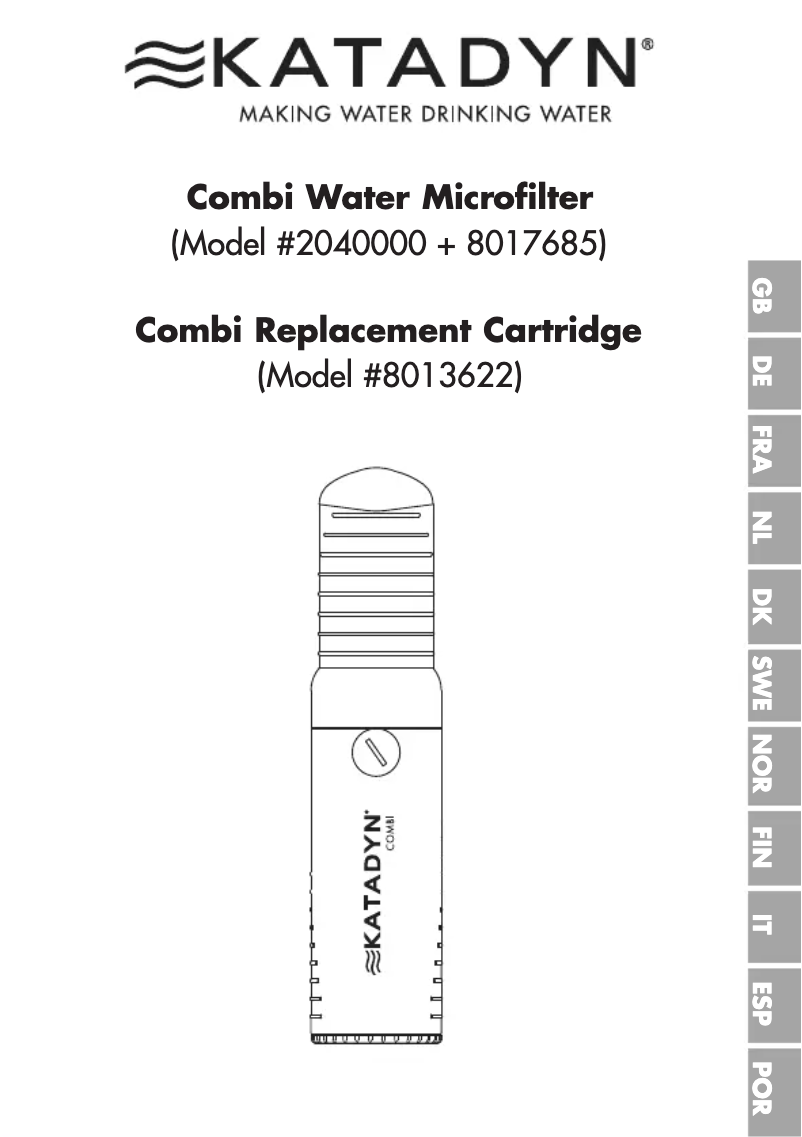 Imagen de la primera página del manual del dispositivo COMBI