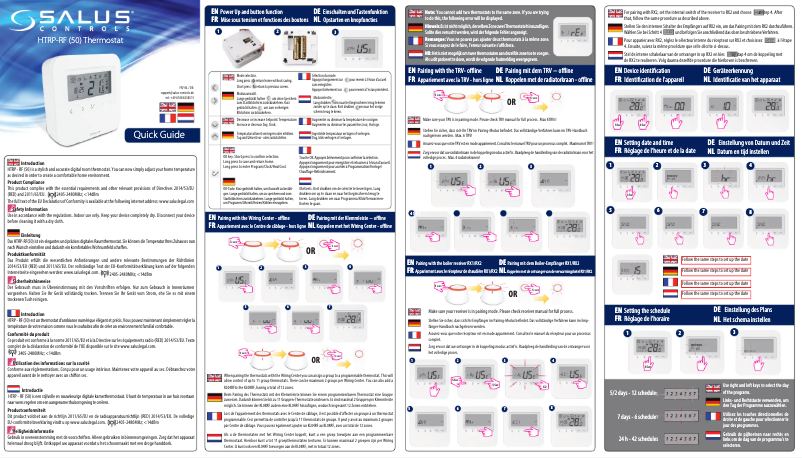 Imagen de la primera página del manual del dispositivo HTRP-RF50