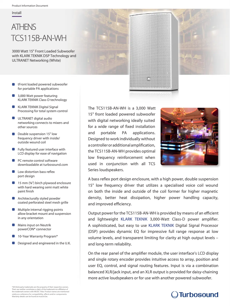 Imagen de la primera página del manual del dispositivo TCS115B-AN
