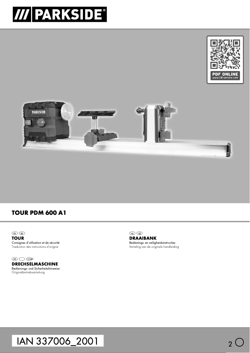 Página 1 del manual Manual de usuario Parkside PDM 600 A1