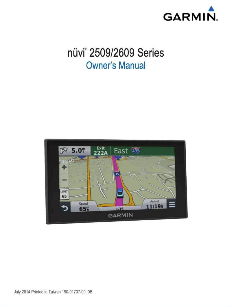 Página 1 del manual Manual de usuario Garmin nuvi 2559LM SE