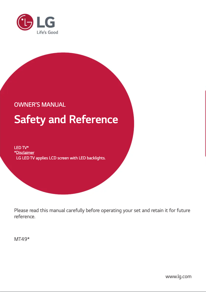 Página nº 1 - Manual de usuario LG 24MT49VT