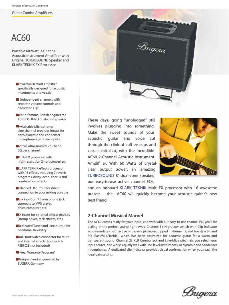 Imagen de la primera página del manual del dispositivo AC60