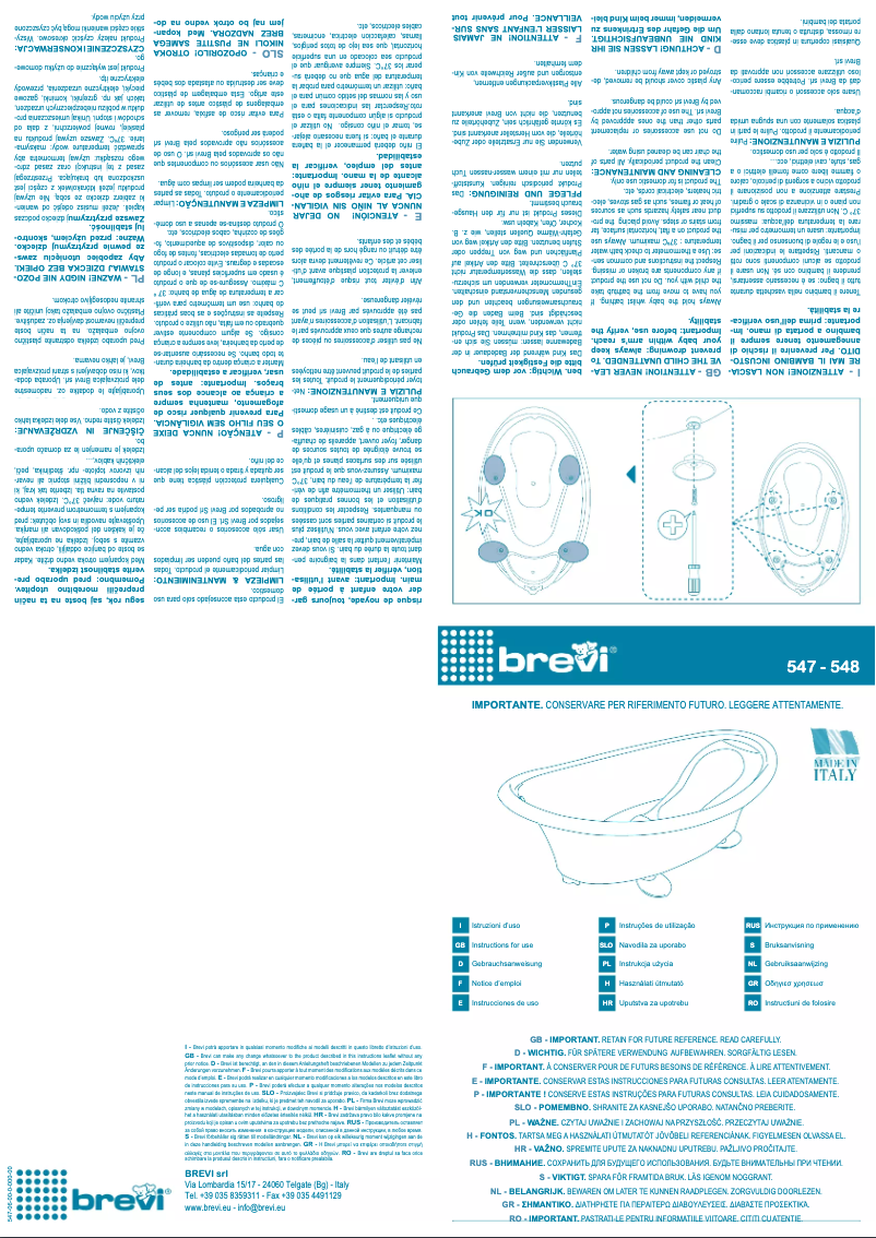 Imagen de la primera página del manual del dispositivo 8011250548107