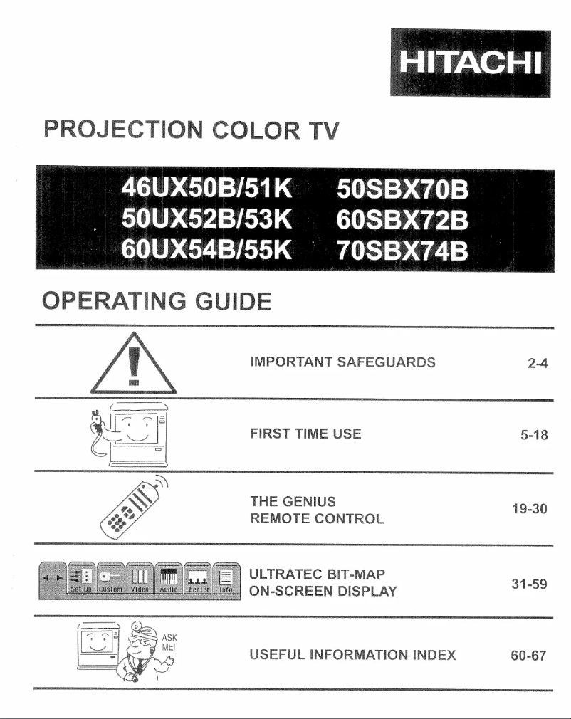 Imagen de la primera página del manual del dispositivo 46UX51K
