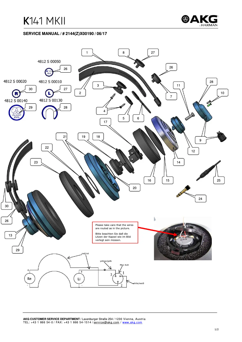 Imagen de la primera página del manual del dispositivo K141 MKII