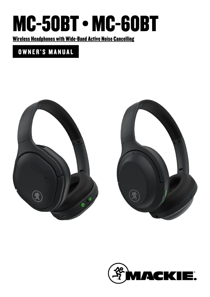 Imagen de la primera página del manual del dispositivo MC-50BT