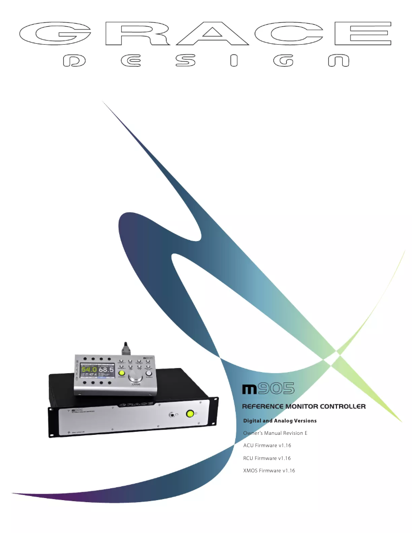 Página 1 del manual Manual de usuario Grace Design m905