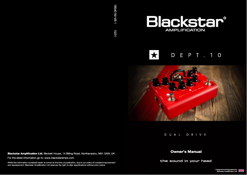 Imagen de la primera página del manual del dispositivo Dept. 10 Dual Drive