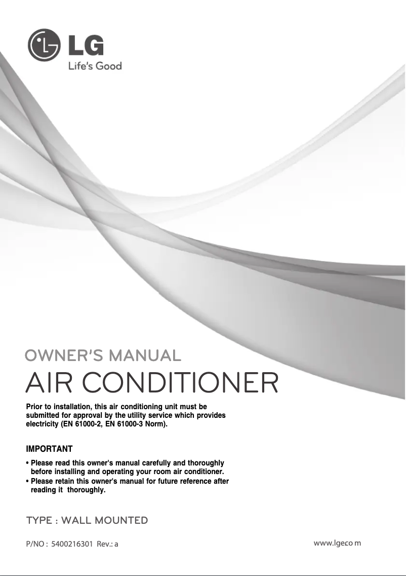 Página 1 del manual Manual de usuario LG KSNH1865EA3