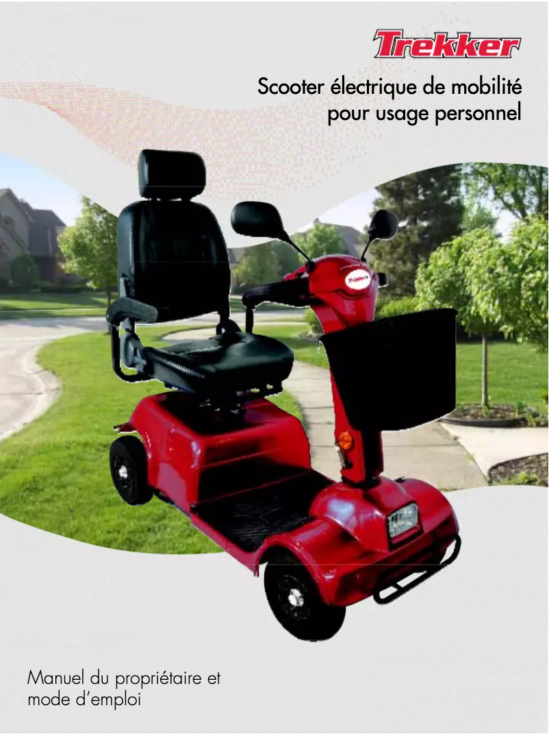 Página 1 del manual Manual de usuario Trekker Scooter électrique de mobilité