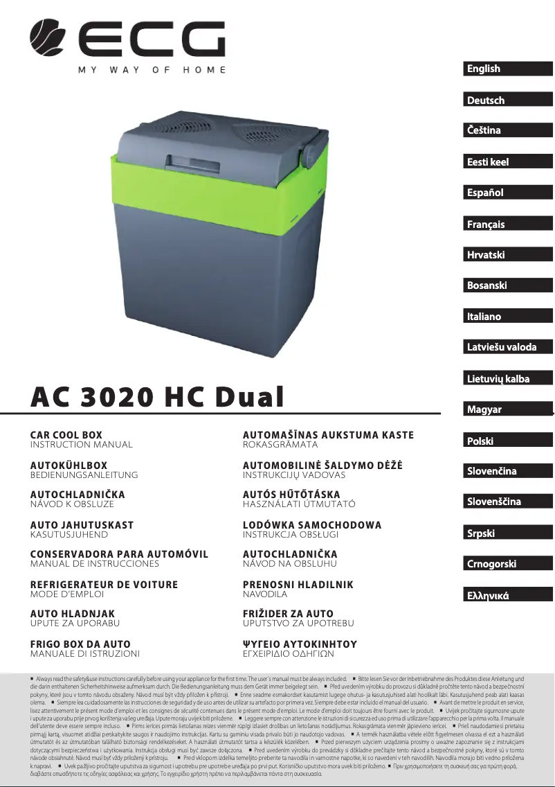 Imagen de la primera página del manual del dispositivo AC 3020 HC Dual