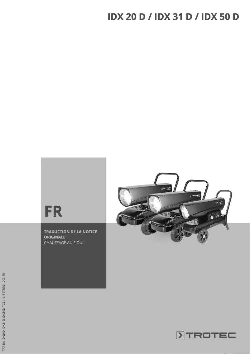 Página 1 del manual Manual de usuario Trotec IDX 50 D