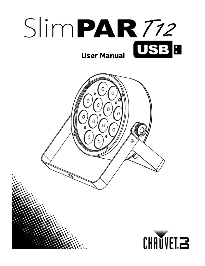 Página nº 1 - Manual de usuario Chauvet SlimPAR T12 USB