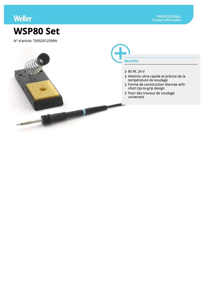 Imagen de la primera página del manual del dispositivo WSP 80