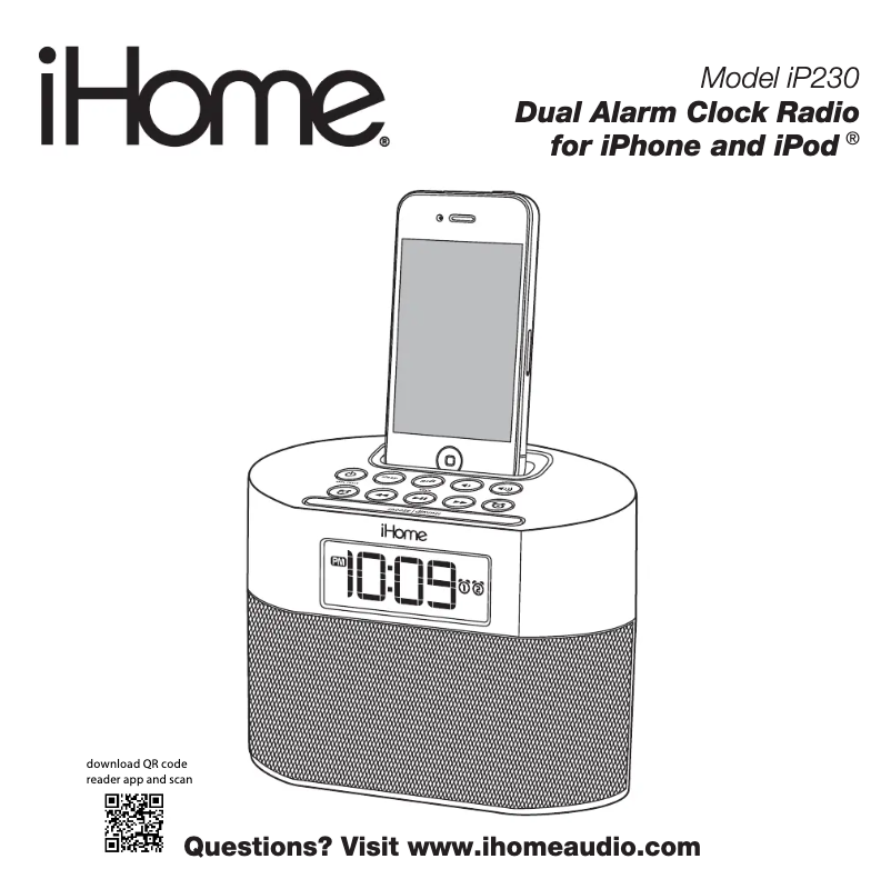 Imagen de la primera página del manual del dispositivo iP230