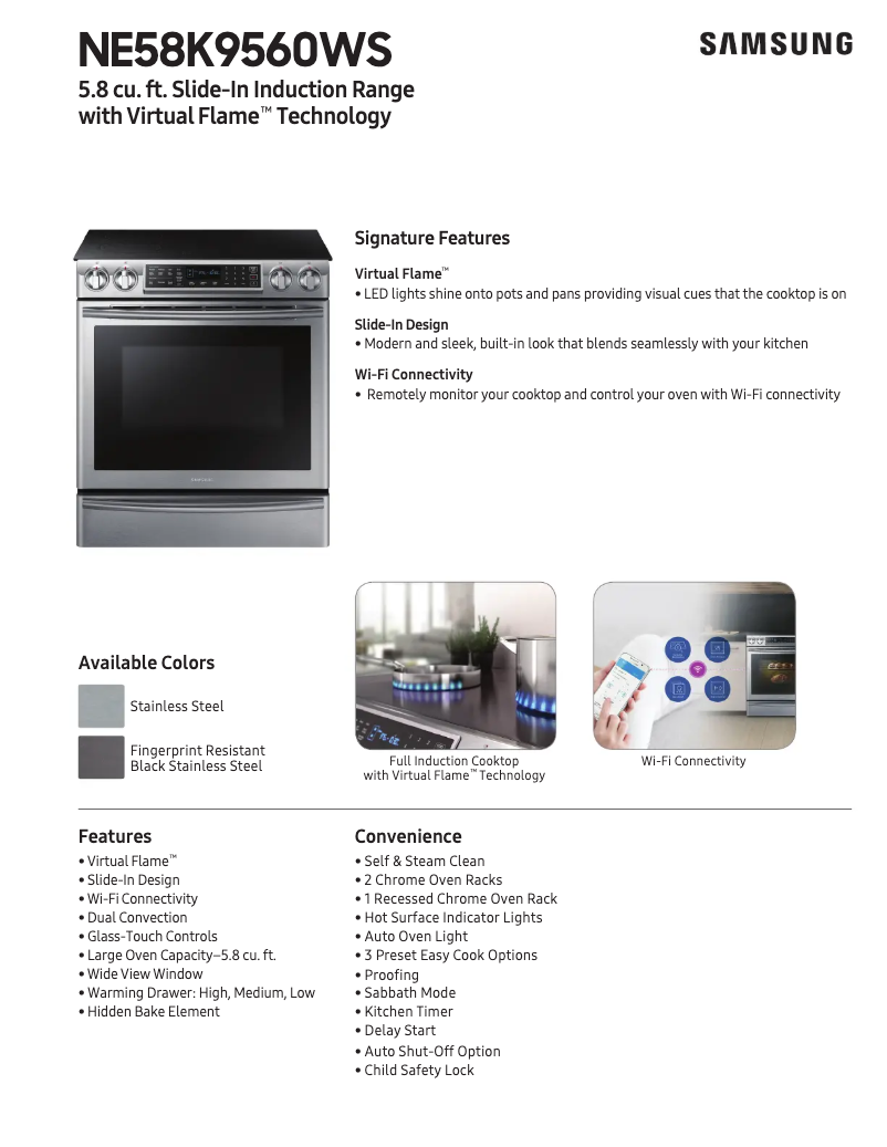 Página 1 del manual Manual de usuario Samsung NE58R9560WG