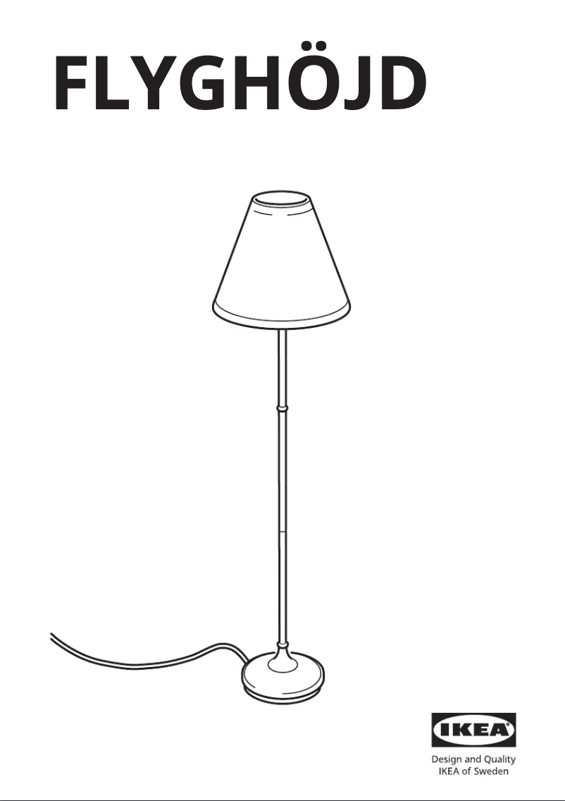 Imagen de la primera página del manual del dispositivo FLYGHÖJD 305.438.35