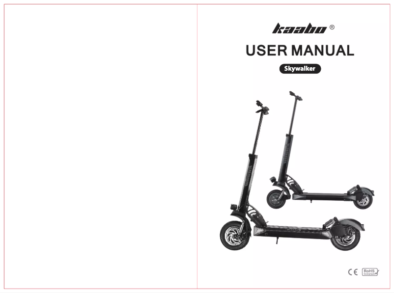 Página 1 del manual Manual de usuario Kaabo Skywalker 10H