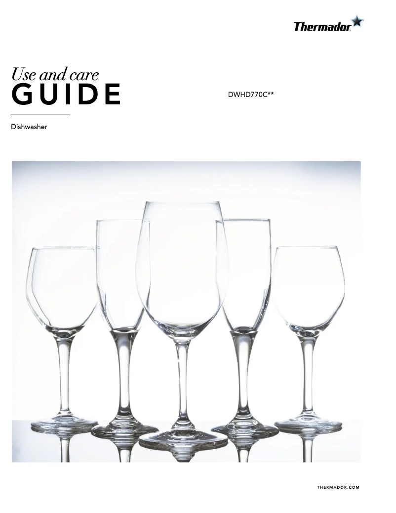 Página 1 del manual Manual de usuario Thermador DWHD770CFP