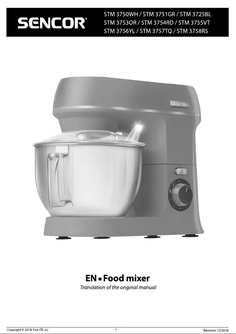 Página 1 del manual Manual de usuario Sencor STM 3753OR