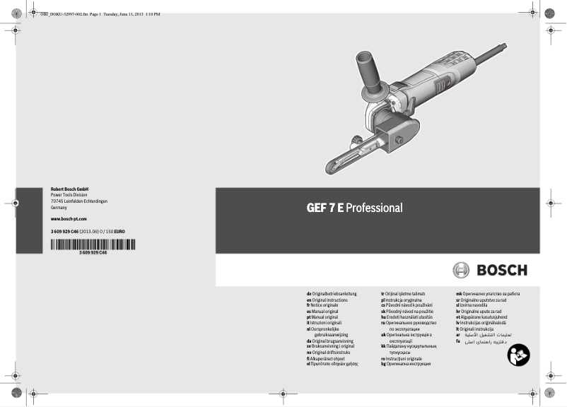 Imagen de la primera página del manual del dispositivo GEF 7 E