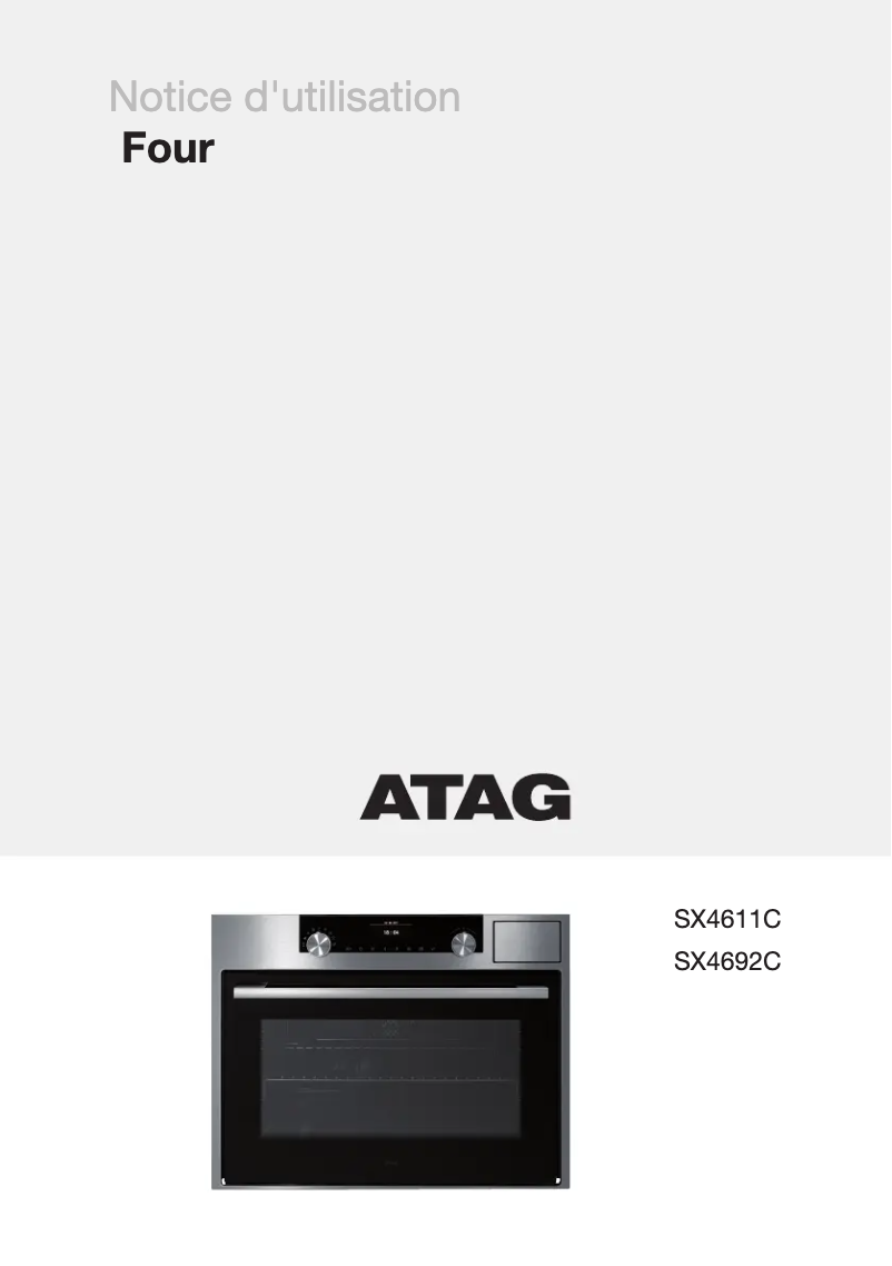 Página 1 del manual Manual de usuario Atag SX4692C