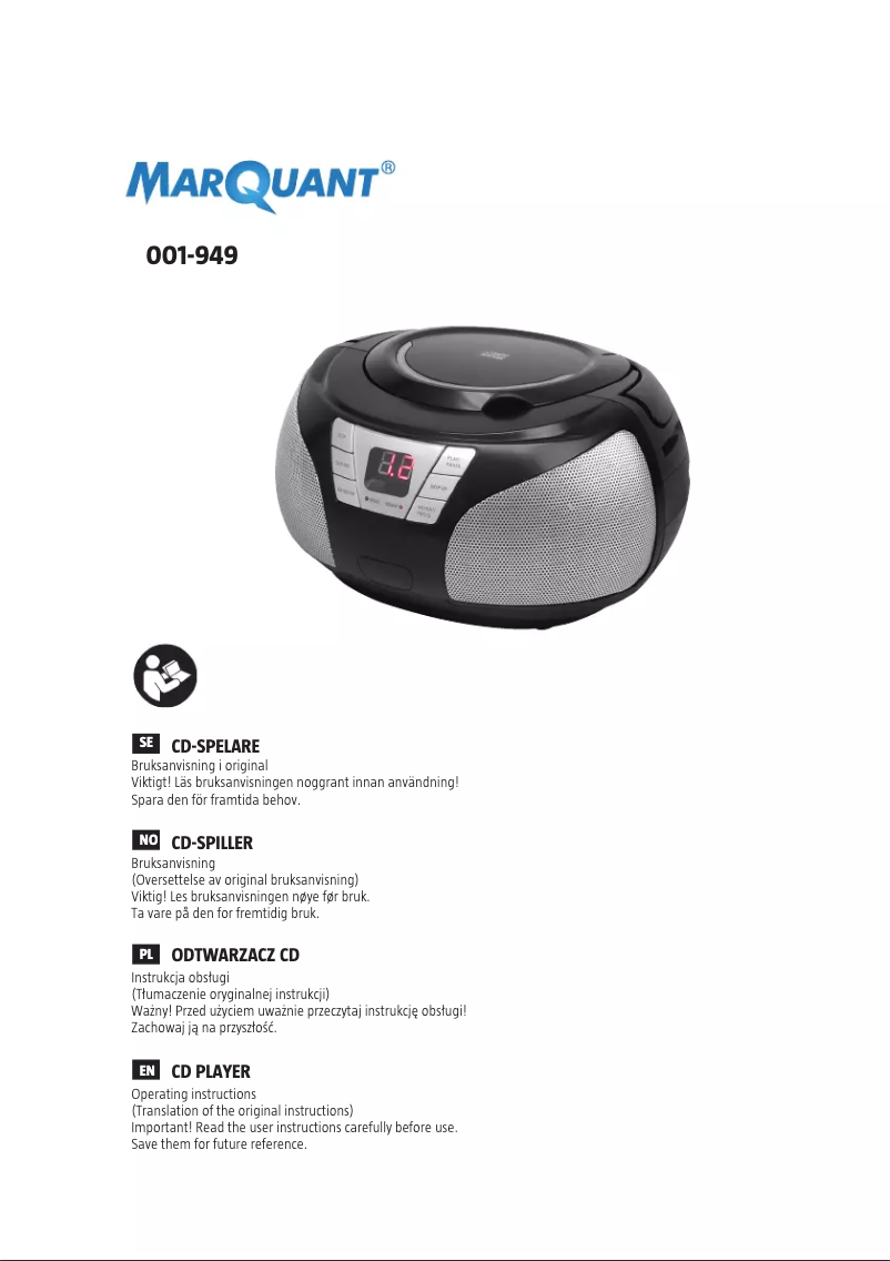 Imagen de la primera página del manual del dispositivo 001-949