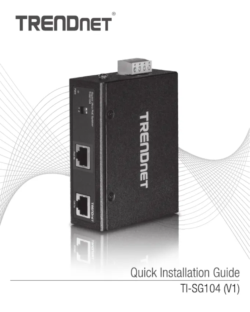 Página 1 del manual Manual de usuario TRENDnet TI-SG104