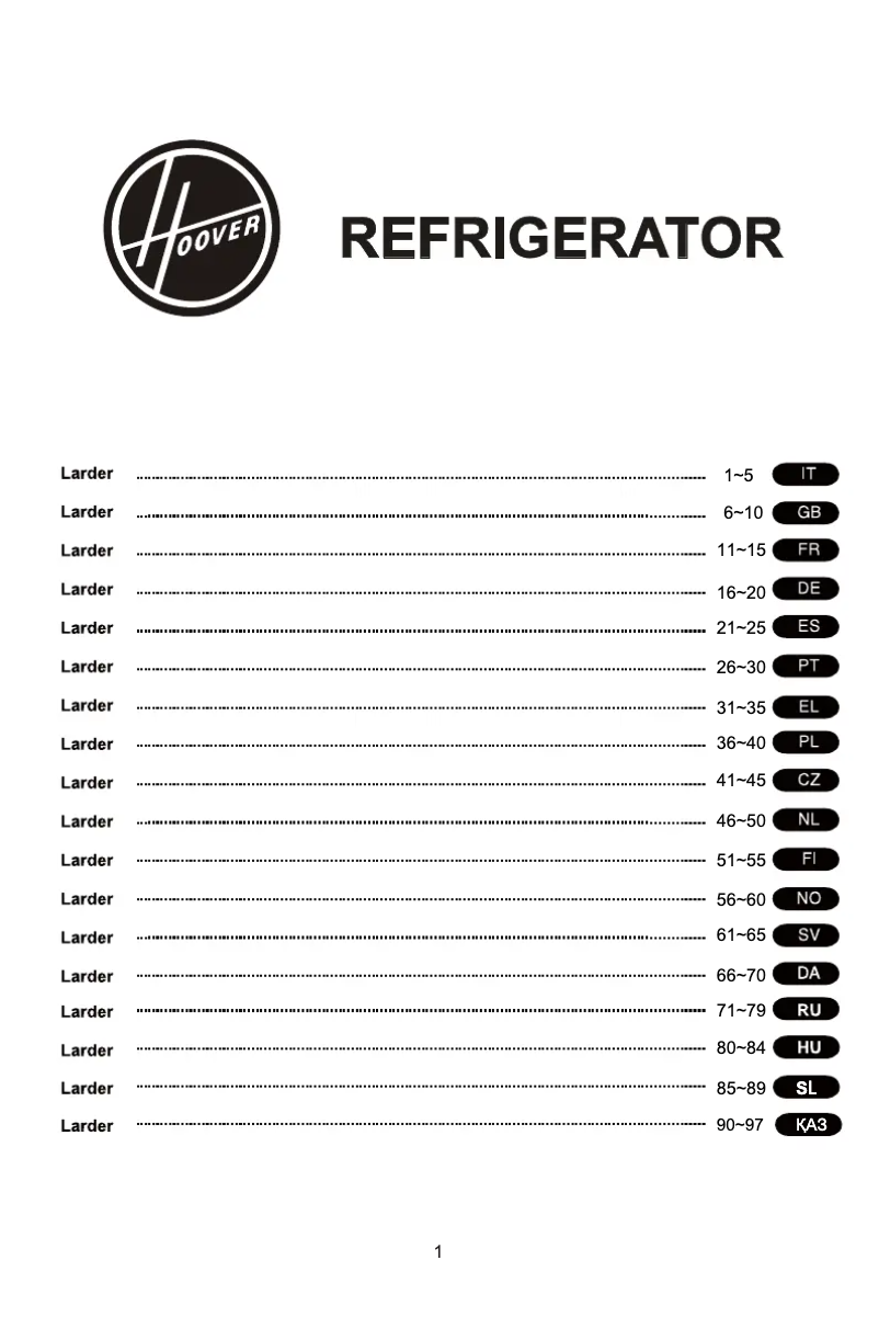Imagen de la primera página del manual del dispositivo HFLE54XK
