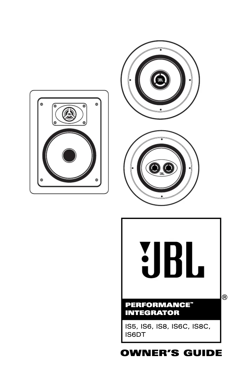 Página 1 del manual Manual de usuario JBL Performance IS8