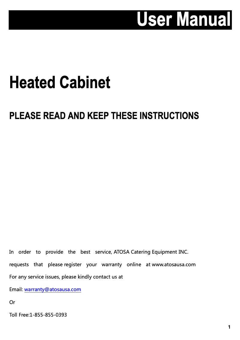 Imagen de la primera página del manual del dispositivo ATHC-18P