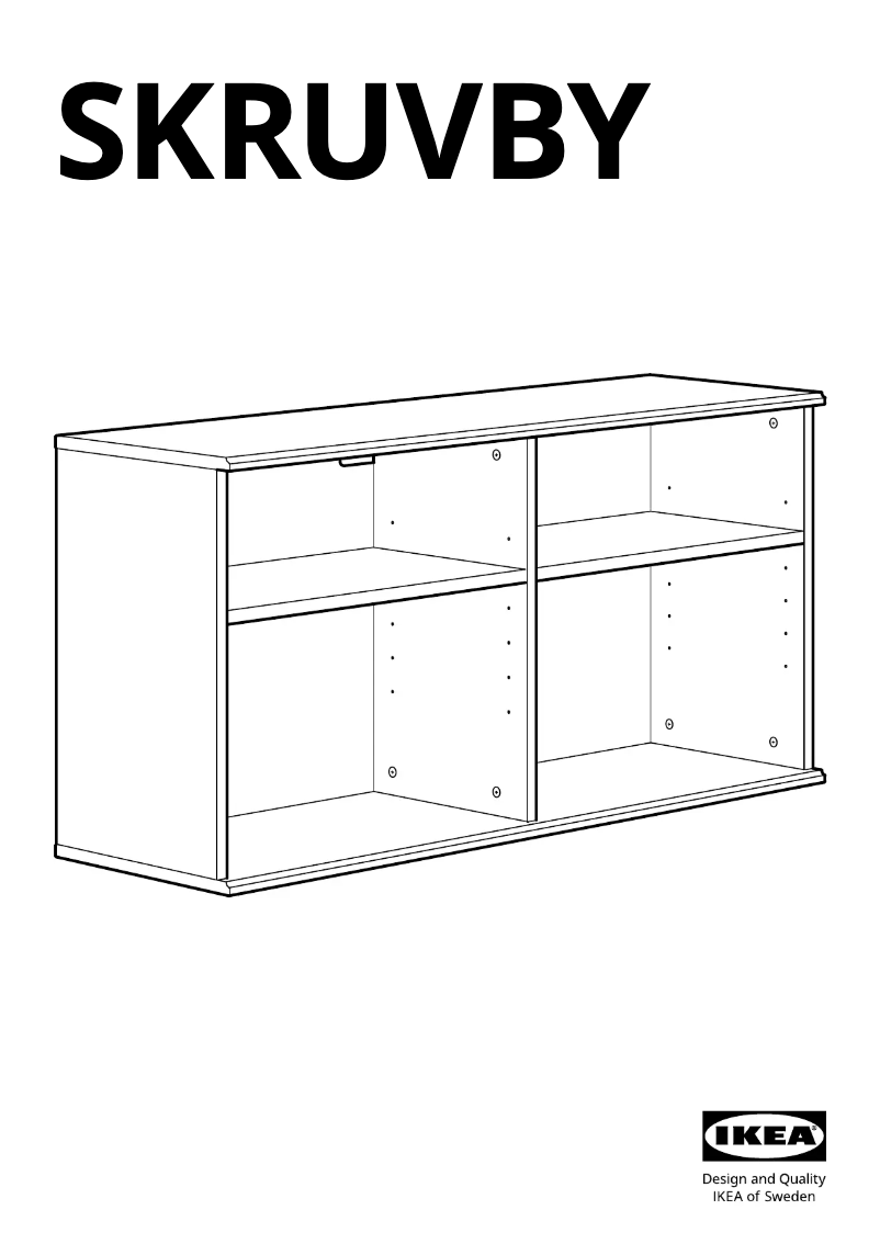 Página 1 del manual Manual de usuario Ikea SKRUVBY 305.088.51