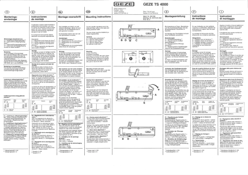 Imagen de la primera página del manual del dispositivo TS 4000