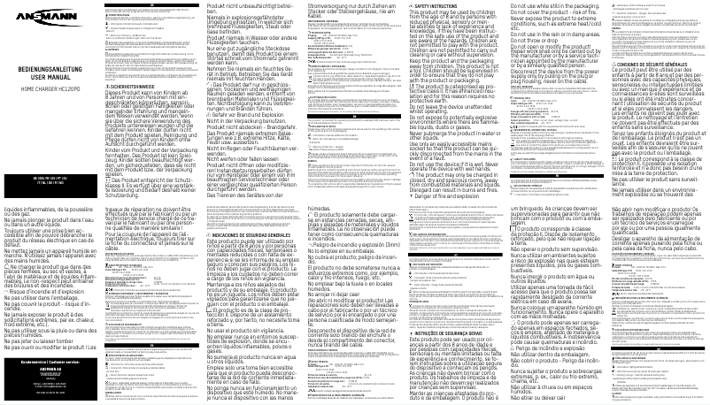 Imagen de la primera página del manual del dispositivo HC120PD