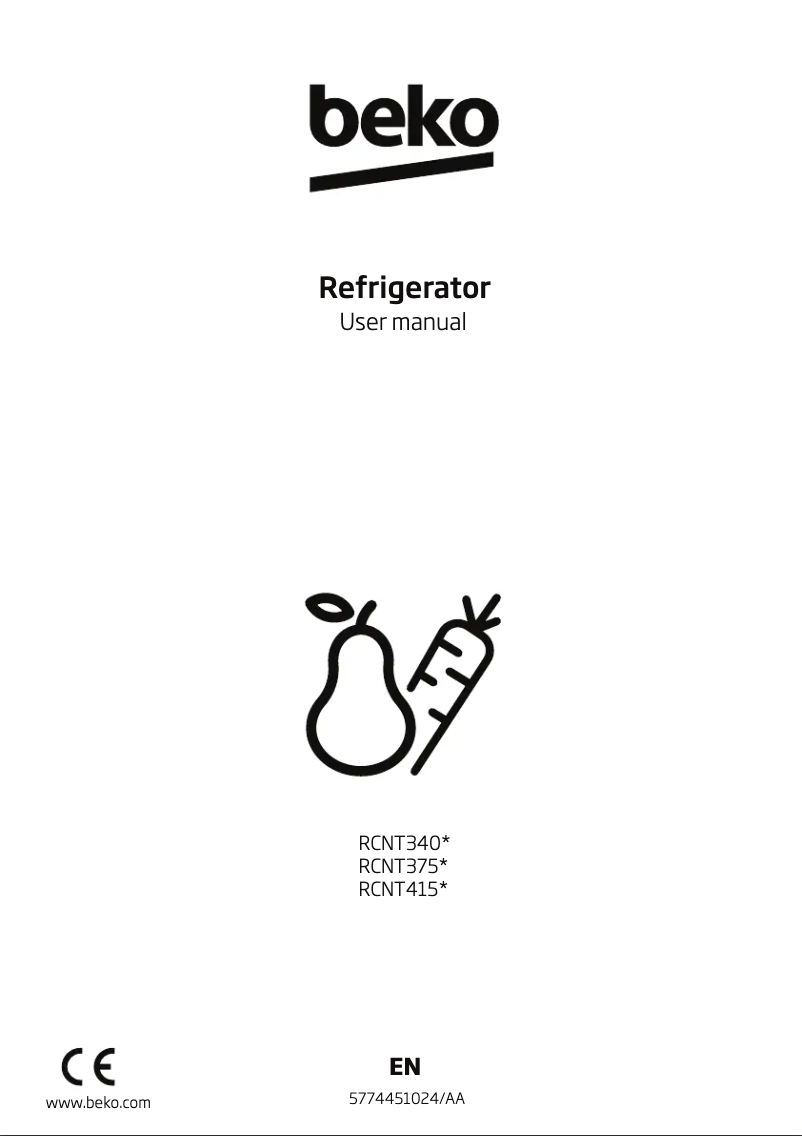 Imagen de la primera página del manual del dispositivo RCNT415E50VZWB