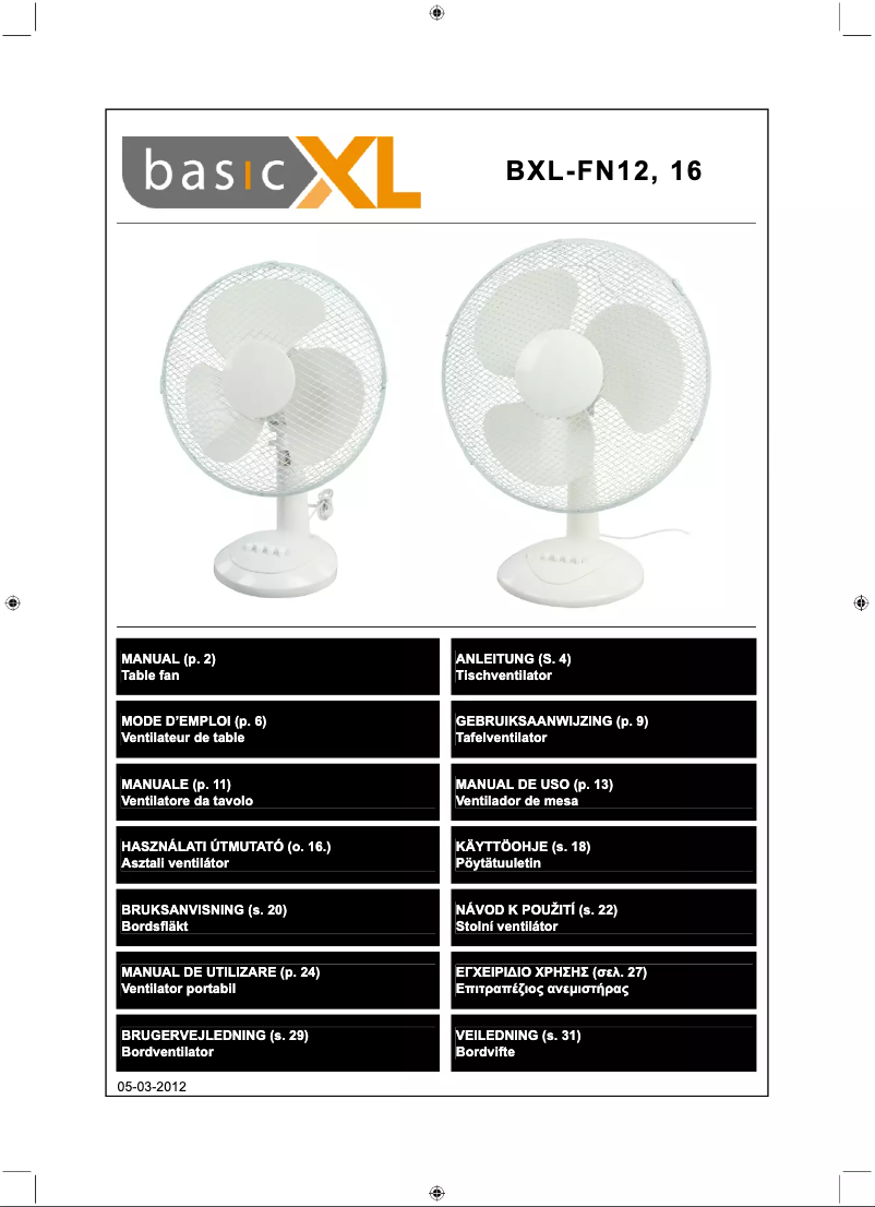 Página 1 del manual Manual de usuario basicXL BXL-FN16