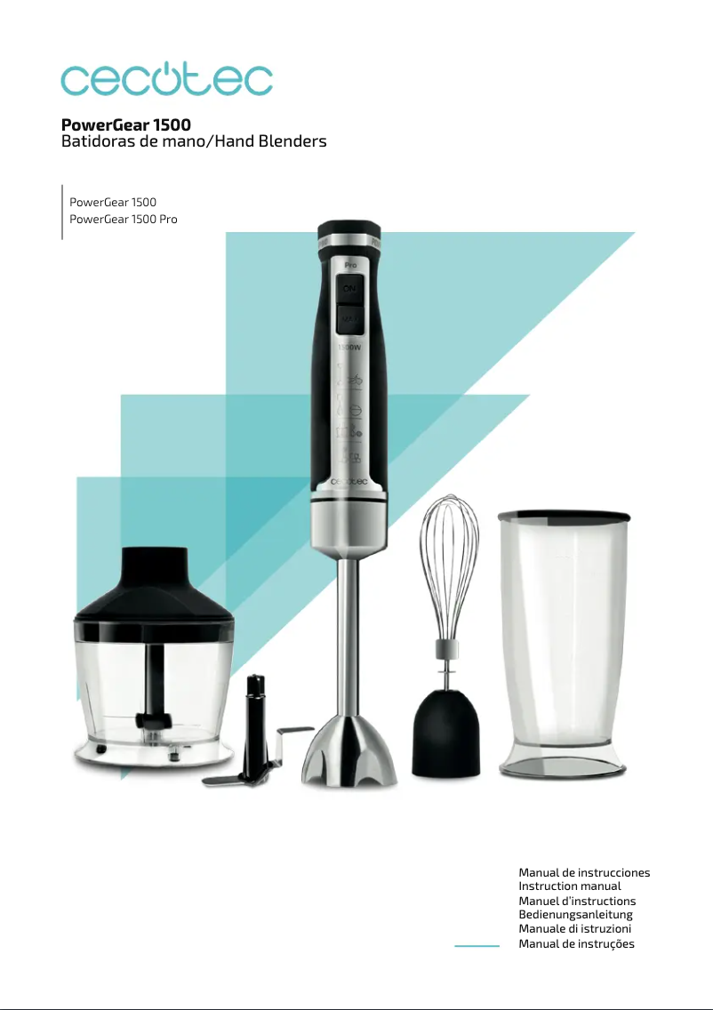 Imagen de la primera página del manual del dispositivo PowerGear 1500 M