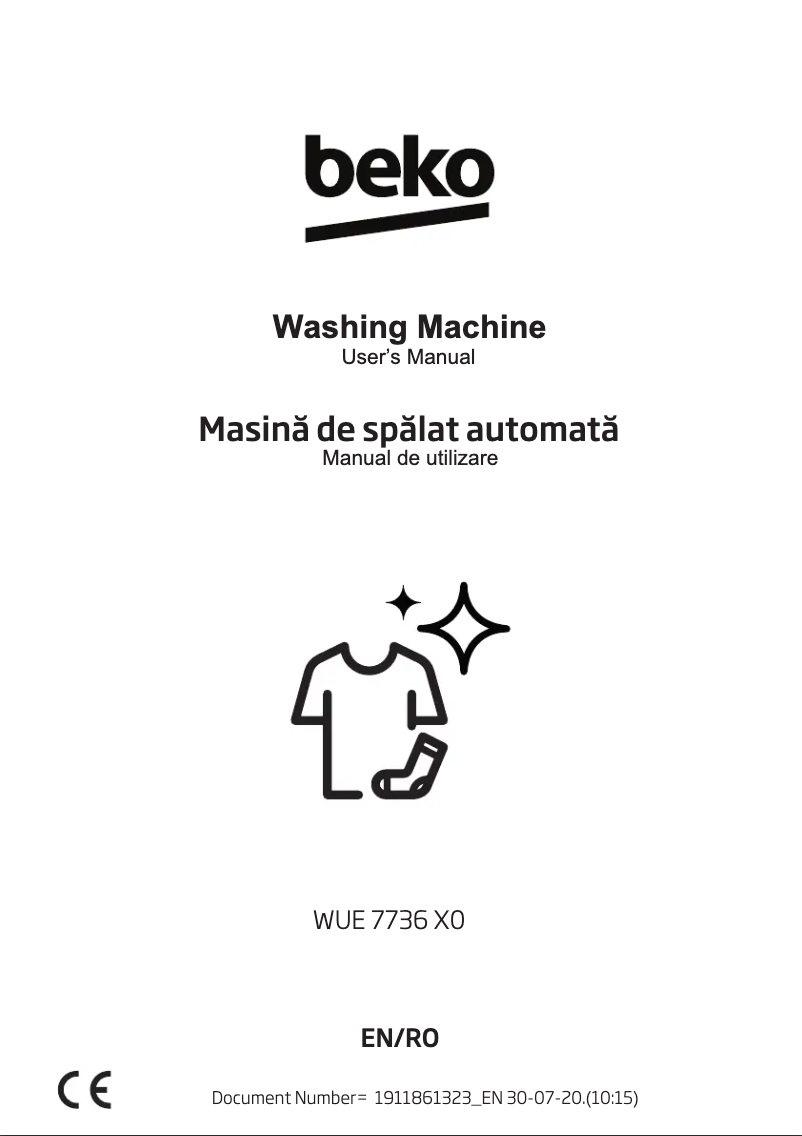 Imagen de la primera página del manual del dispositivo WUE 7736 X0